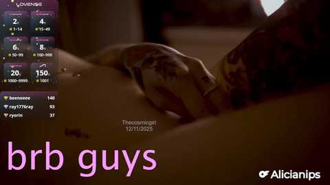 thecosmicgirl @ chaturbate on 20251112