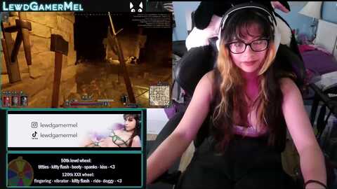 lewdgamermel @ myfreecams on 20230905