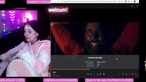 tattoobambi @ myfreecams on 20231004