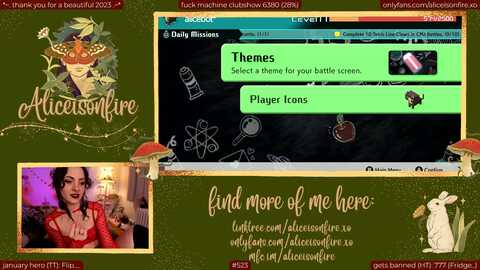 aliceisonfire @ myfreecams on 20240106